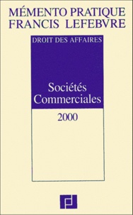 Histoiresdenlire.be Sociétés commerciales - Edition 2000 à jour au 1er septembre 1999 Image