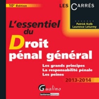 Patrick Kolb et Laurence Leturmy - L'essentiel du droit pénal général 2013-2014 - Les grands principes, la responsabilité pénale, les peines.