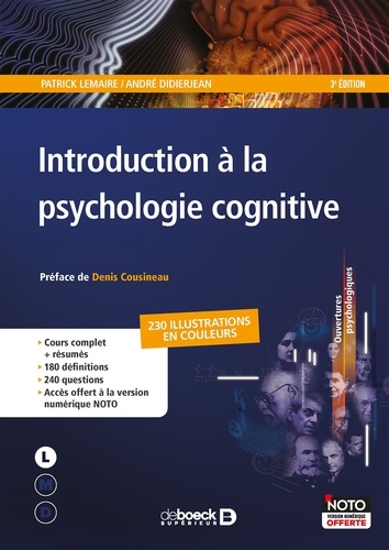 Introduction à la psychologie cognitive 3e édition