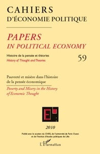 Patrick Mardellat - Cahiers d'économie politique N° 59/2010 : Pauvreté et misère dans l'histoire de la pensée économique.