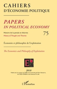 Patrick Mardellat - Cahiers d'économie politique N° 75/2018 : Economie et philosophie de l'exploitation.