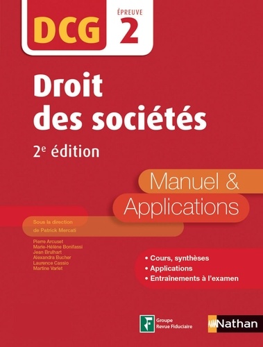 Droit des sociétés DCG 2. Manuel & applications 2e édition