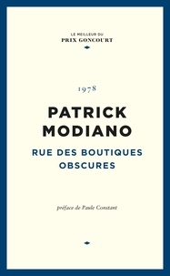 Patrick Modiano - Rue des Boutiques Obscures.