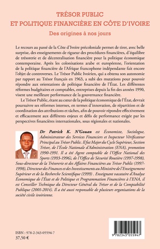 Trésor public et politique financière en Côte d'Ivoire. Des origines à nos jours