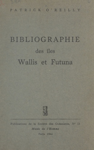 Bibliographie des îles Wallis et Futuna