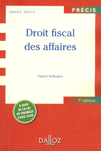 Droit fiscal des affaires 7e édition
