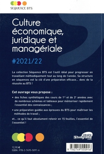 Culture juridique, économique et managériale. BTS tertiares 1re et 2e années  Edition 2021-2022