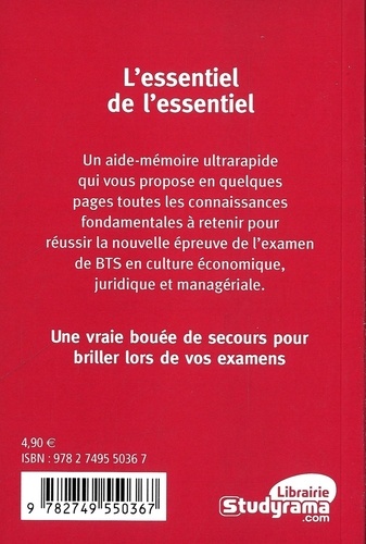 SOS BTS. L'essentiel : culture économique, juridique et managériale