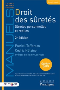Patrick Tafforeau et Cédric Hélaine - Droit des sûretés - Sûretés personnelles et réelles.