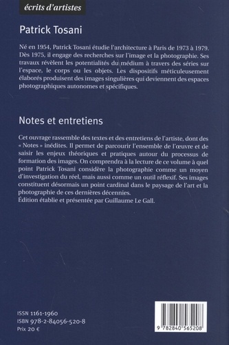 Notes et entretiens (1978-2019)