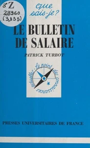 Le bulletin de salaire