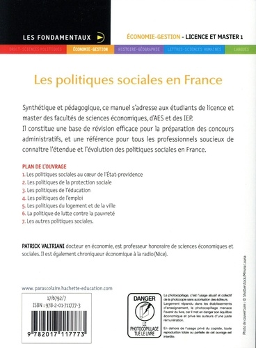 Les politiques sociales en France 3e édition revue et augmentée