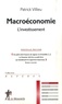 Patrick Villieu - Macroéconomie : l'investissement.