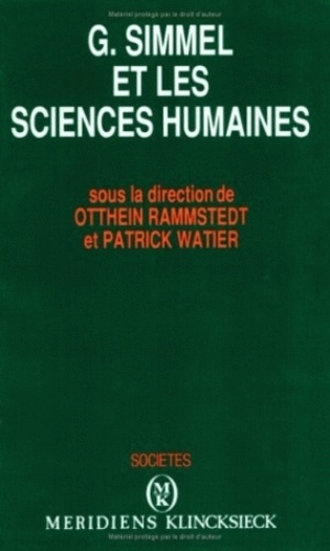 Patrick Watier - Georg Simmel et les sciences humaines.