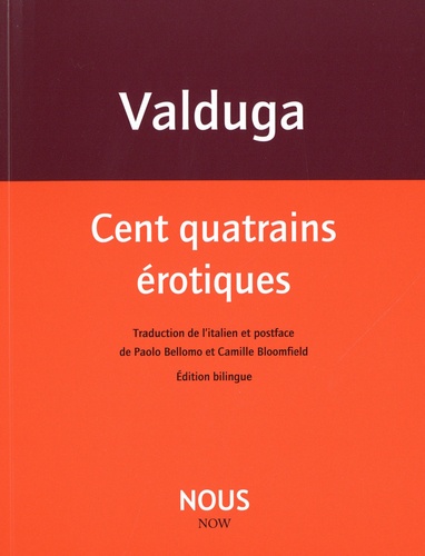 Cent quatrains érotiques - Patrizia Valduga - Livres - Furet du Nord
