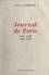 Journal de Paris d'un exilé (1924-1939)