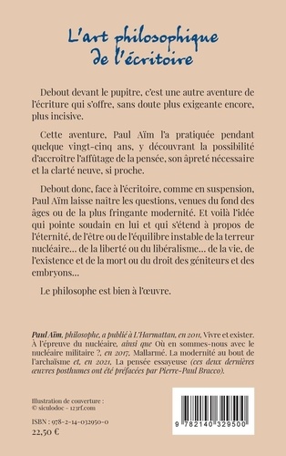 L'art philosophique de l'écritoire