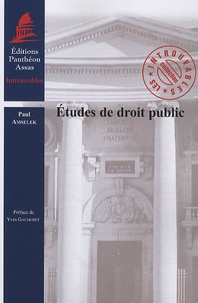 Paul Amselek - Etudes de droit public.