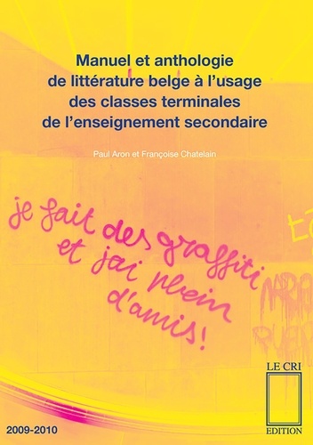 Manuel et anthologie de litterature belge a l'usage des clas