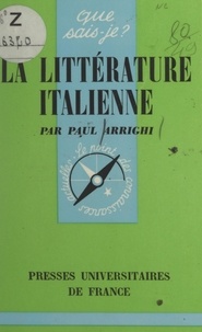 Paul Arrighi et Paul Angoulvent - La littérature italienne.