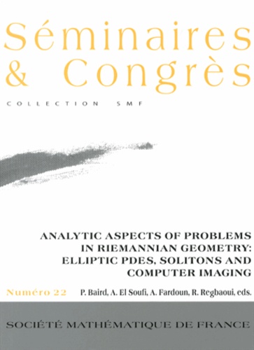 Analytic Aspects of Problems in Riemannian Geometry: Elliptic PDES, Solitons and Computer Imaging