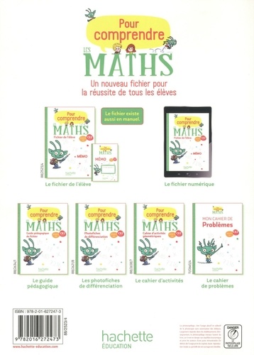 Mathématiques CE2 Cycle 2 Pour comprendre les maths. Fichier de l'élève avec mémo  Edition 2020