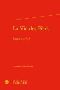 La vie des pères Tomes 2 et 3