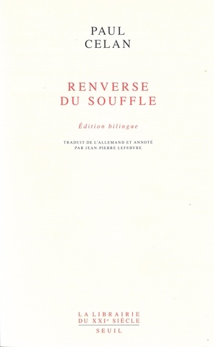 Renverse du souffle. Edition bilingue français-allemand