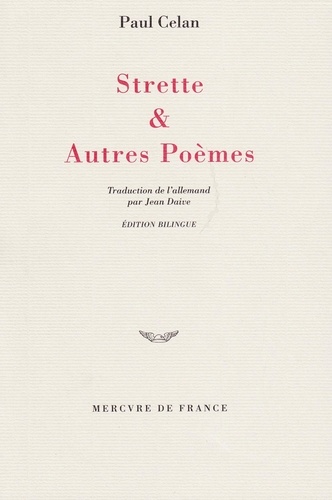 Paul Celan - Strette & autres poèmes.