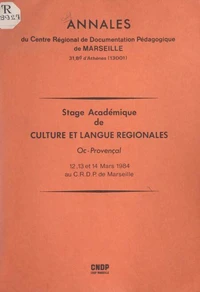 Stage académique de culture et langue régionales : Oc-provençal