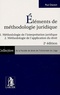 Paul Delnoy - Eléments de méthodologie juridique - Méthodologie de l'interpréation juridique, Méthodologie de l'applications du droit.