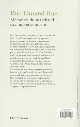 Paul Durand-Ruel. Mémoires du marchand des impressionnistes