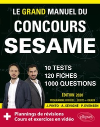 Mobi ebook forum de téléchargement Le grand manuel du concours SESAME  - 10 tests, 120 fiches, 1000 questions (French Edition)