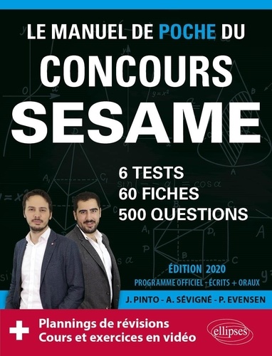 Le manuel de poche du concours SESAME. 60 fiches, 6 tests, 500 questions