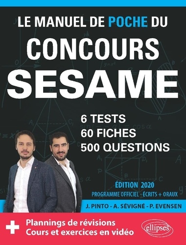 Le manuel de poche du concours SESAME. 60 fiches, 6 tests, 500 questions