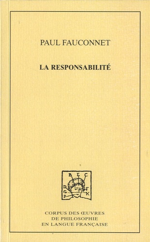 La responsabilité. Etude de sociologie