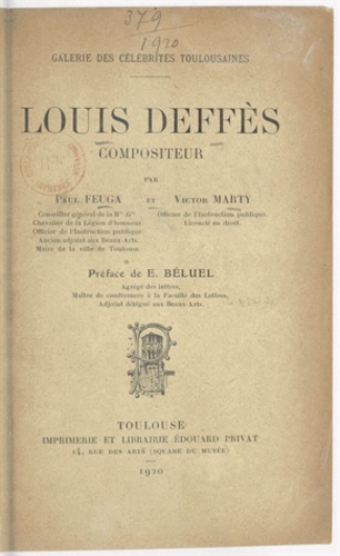 Louis Deffès, compositeur