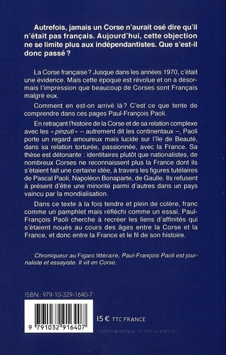 France-Corse : je t'aime moi non plus. Réflexions sur un quiproquo historique