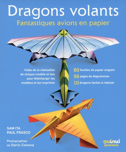 Dragons volants - Fantastiques avions en papier. Coffret avec 10 modèles et 60 feuilles illustrées