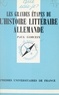 Paul Gorceix et Paul Angoulvent - Les grandes étapes de l'histoire littéraire allemande.