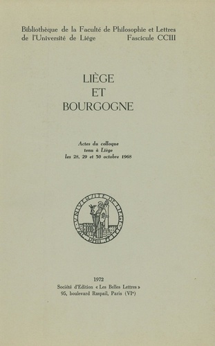 Liège et Bourgogne