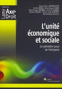 Paul-Henri Antonmattei et André Derue - L'unité économique et sociale - Un périmètre social de l'entreprise.