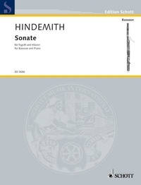 Paul Hindemith - Edition Schott  : Bassoon Sonata - bassoon and piano..