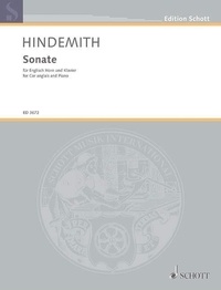 Paul Hindemith - Edition Schott  : Sonata - cor anglais and piano..