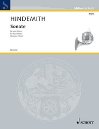 Paul Hindemith - Edition Schott  : Sonata - 4 horns. Jeu de parties..