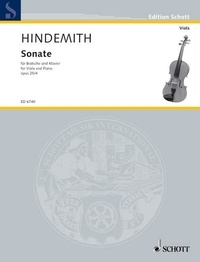 Paul Hindemith - Edition Schott  : Sonata - op. 25/4. viola and piano..