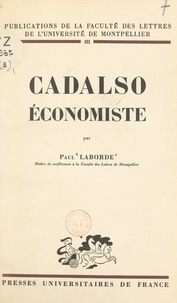 Paul Laborde - Cadalso économiste.