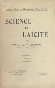 Paul Langevin - Science et laïcité.