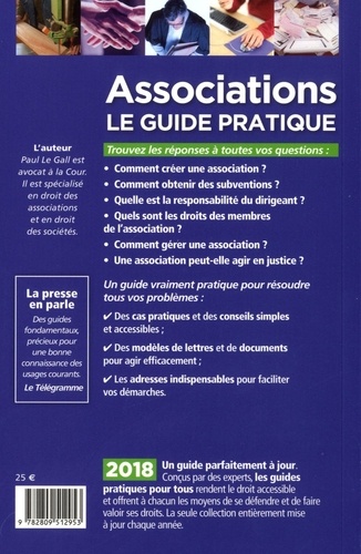 Associations. Le guide pratique  Edition 2018