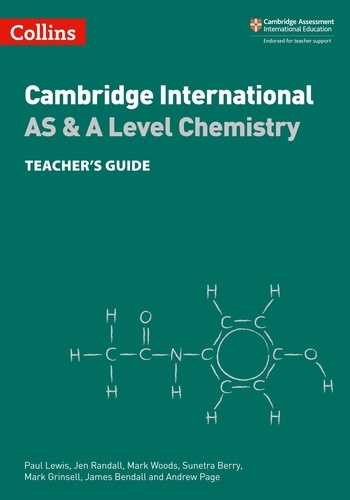 Paul Lewis et Mark Woods - Cambridge International AS &amp; A Level Chemistry Teacher's Guide ebook - Course licence.